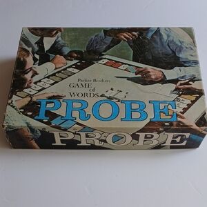 1964 Parker Brothers Probe Game - Classic Word Game- 2 missing cards